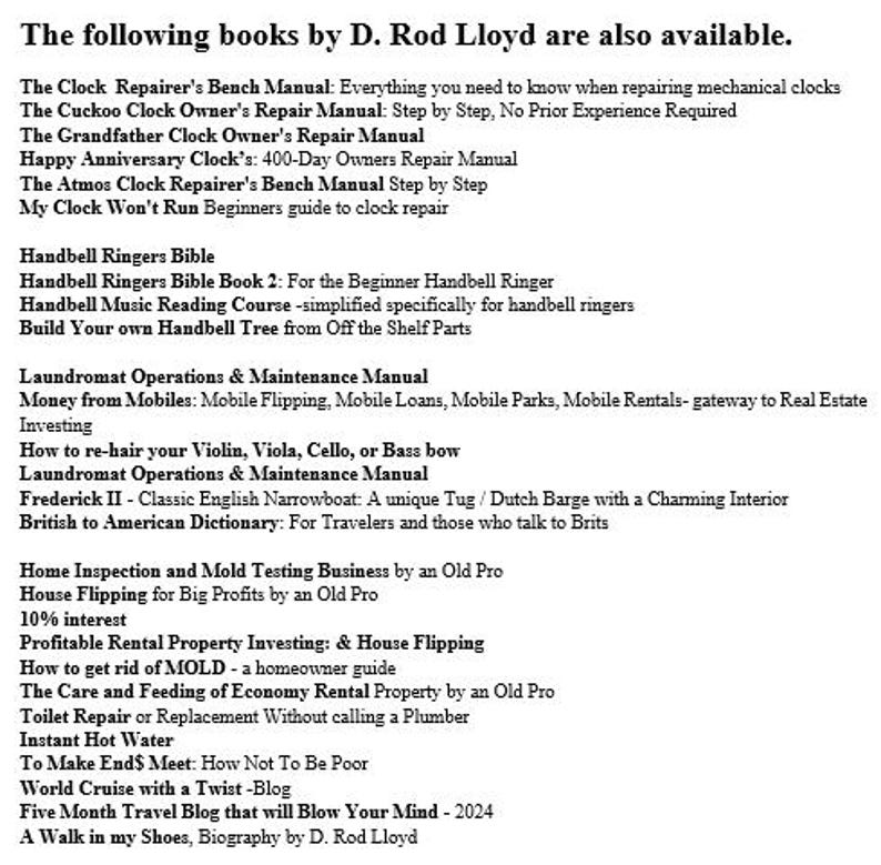 Wooden Clock Movement Restoration eBook, DIY Repair Guide (PDF) image 7
