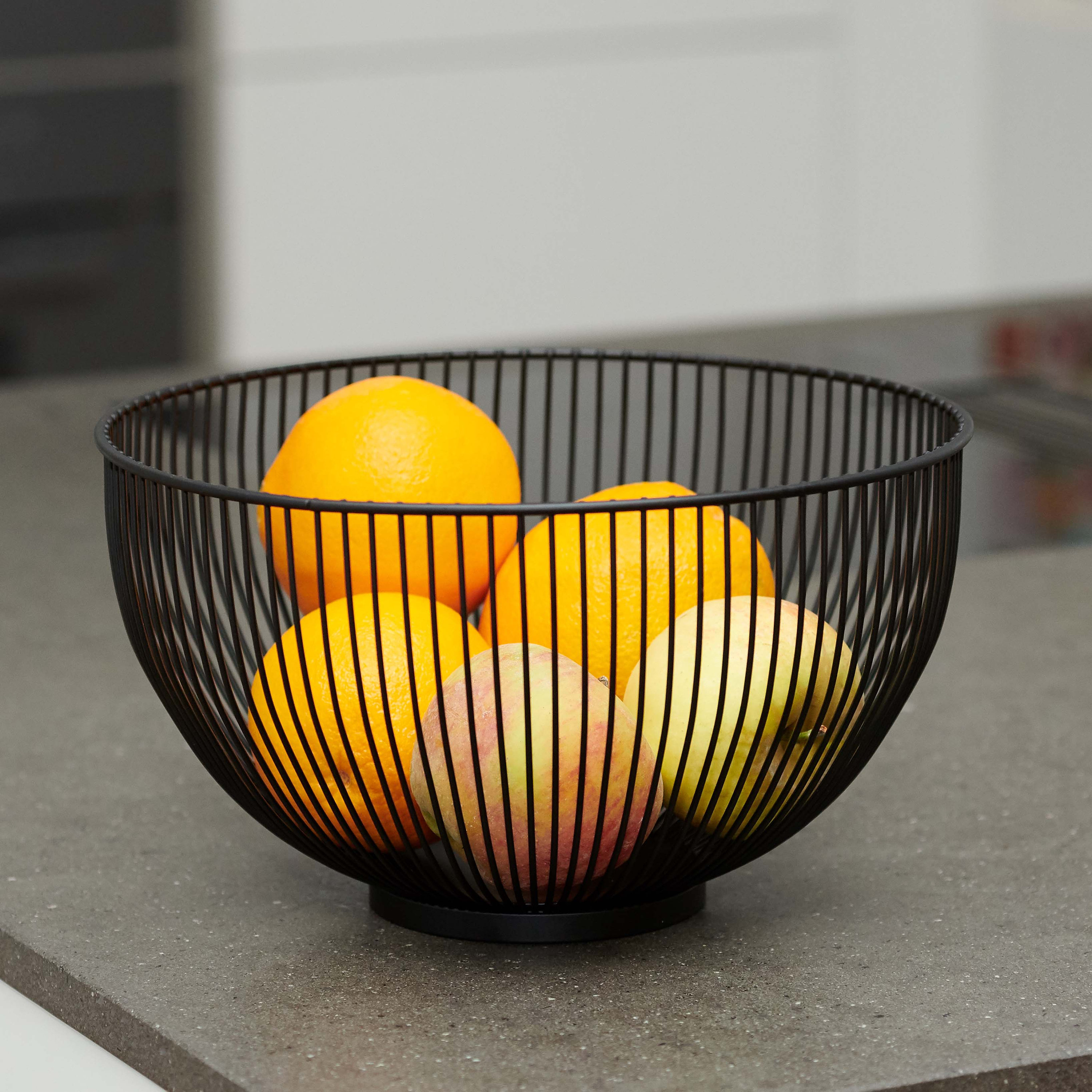 Modern fruit bowl _ metal / round black / decorative designer Etsy
