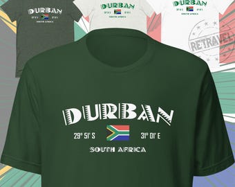 DURBAN South Africa Travel Shirt South Africa Shirt, SA Souvenir South Africa Cruise Shirt, South Africa Shirt, South African Expat T-Shirt