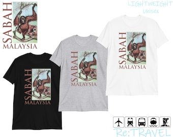 SABAH Malaysian Gift Borneo Orangutan Shirt, Save The Orangutans Conservation, Orangutan Gift Travel Shirt, Malaysian Shirt, Orangutang
