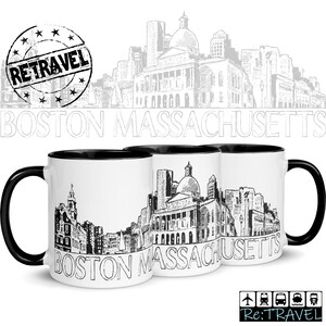BOSTON Massachusetts Stadt Skyline Kaffeetasse Umzug Geschenk, Expat Geschenk Heimatstadt Tasse Becher Heimatstadt Geschenk Boston Kaffeetasse Boston MA Tasse