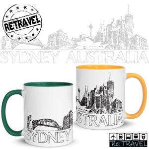SYDNEY Australia City Skyline Coffee Mug Moving Away Gift, Expat Gift Hometown Mug, Hometown Gift Sydney Coffee Mug, Sydney Travel Mug