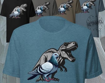 PIGEON Lover Gifts Pigeon T-Rex Dinosaur Shirt Pigeon Shirt Bird Lover Gift Funny Bird Shirt for Women Gift For Him Bird Gift For Bird Lover