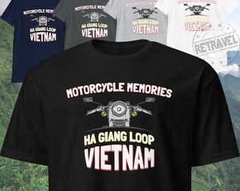 VIETNAM Ha Giang Adventure Motorcycle Shirt Motorcycle Road Trip Shirt Vietnam Travel Shirt Motorcycle T Shirt Gift Motorbike Shirt