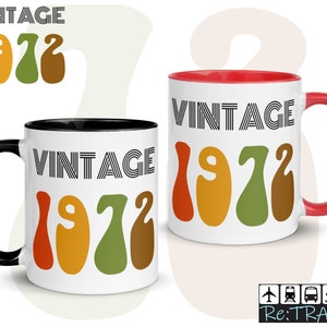 1972 Geschenke 1972 Geburtstag Kaffeebecher für Papa geboren 1972 Becher für Mama Geburtsjahr Geschenke 53 Geburtstagsgeschenk Becher für Mama Vintage 1972 Geschenke