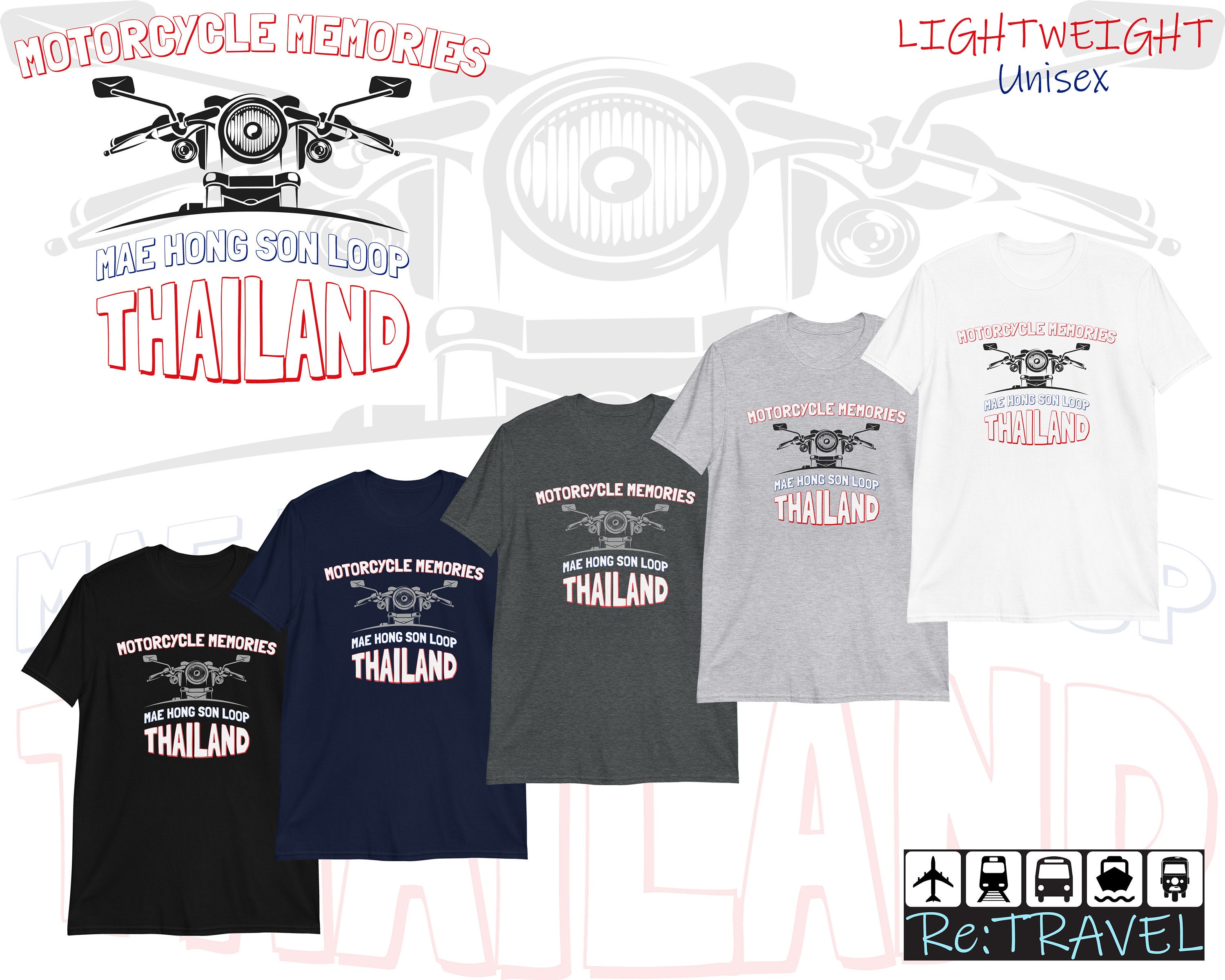 Harley-Davidson Chiang Mai Thailand Crewneck T-shirt Tee Men's US Size Small