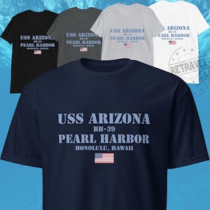 USS Arizona Pearl Harbor Patriotic Shirt, Honolulu Hawaii Shirt, Hawaiian Shirt, US Navy Memorial Day Shirts, Hawaii Shirt, Hawaii T Shirt