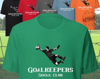 Camiseta de fútbol del club social de porteros, regalo para futbolista, camiseta de fútbol del club social, camiseta de portero de fútbol, regalo de portero de fútbol