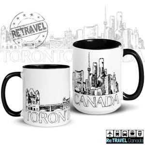 TORONTO Canada Skyline Coffee Mug Canadian Souvenir Coffee Lover Travel Mug Canada Travel Souvenir Mug Canadian Gift Ontario Coffee Mug