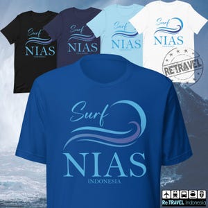 NIAS Indonesia Surf Shirt, Indonesia Souvenir Surfing Shirt, Indonesian Gift, Surfer Gift, Surf Gift, Mentawai Indonesia Travel Shirt