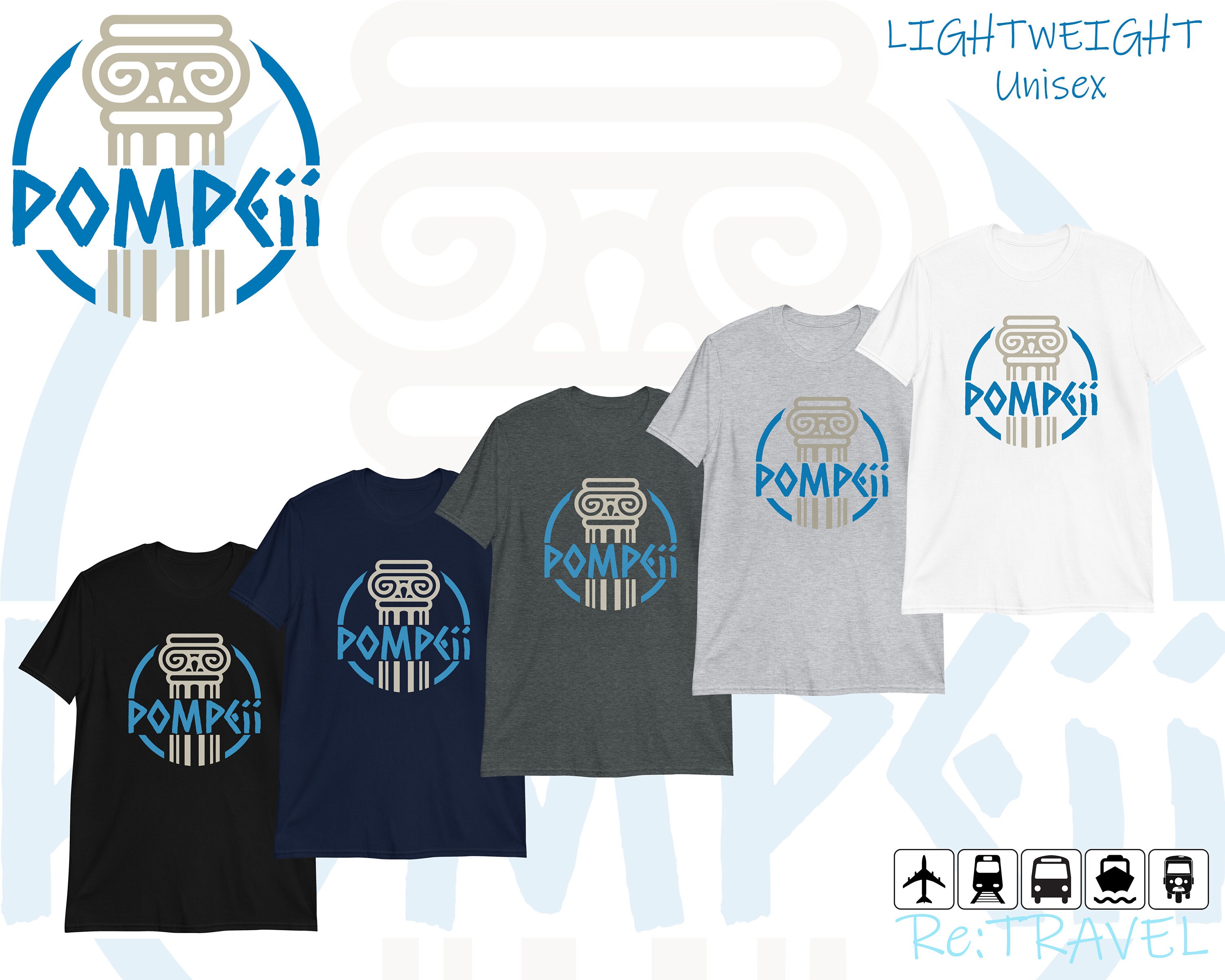 POMPEII T-Shirt, Naples Italy Gift, Italian Shirt, Italian Gift, Pompeii Italy Shirt, Naples TShirt, Travel Shirt, Napoli Shirt Pompeii Gift