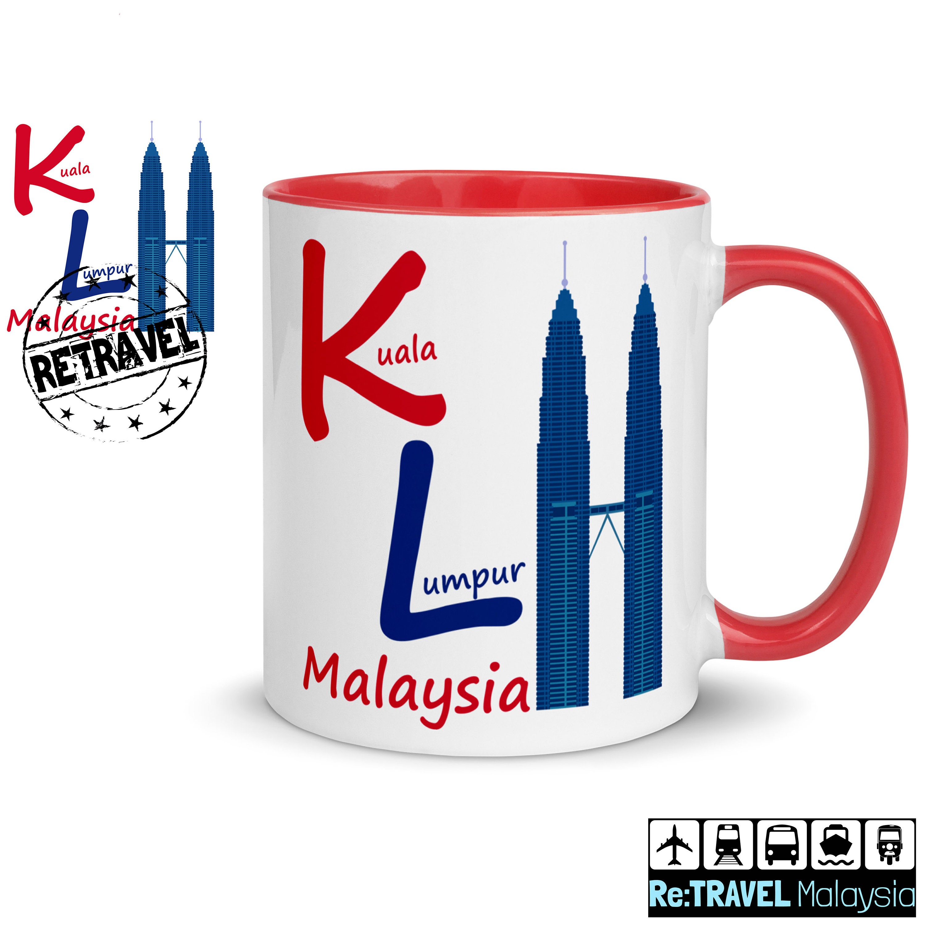 KUALA LUMPUR Mug Malaysia Souvenir Malaysia Print Been There Mug Malaysian Gift Travel Souvenir Kuala Lumpur Skyline Petronas Towers KL Mug