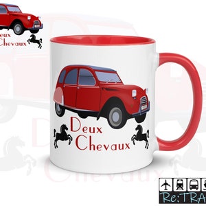 2CV Citroen Mug, 2CV Mug, 2CV Classic Car Mug, Citroen 2CV Classic Car Gift, French Car Lover Gift, Classic Car Enthusiast Gifts, Coffee Mug