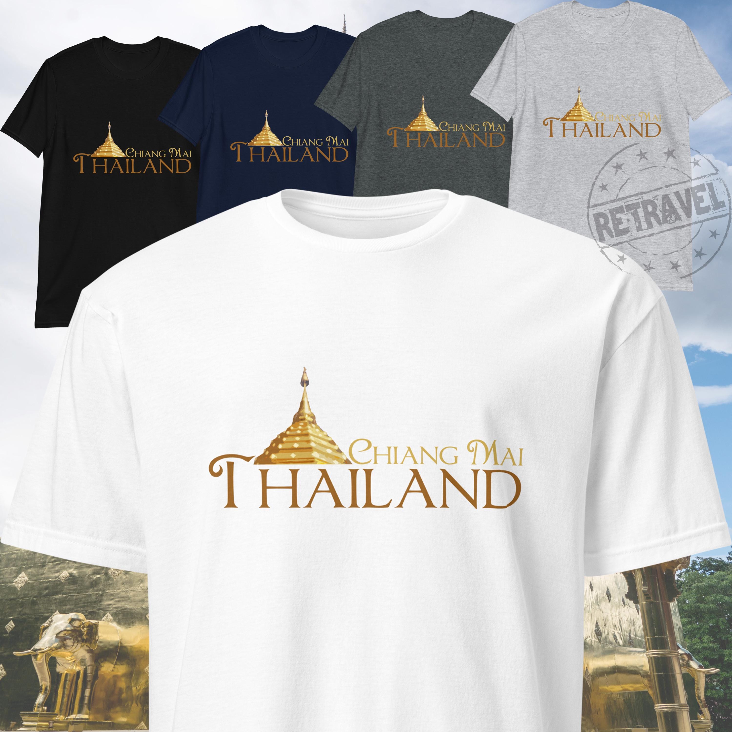 Chiang Mai Thailand Shirt, Golden Temple Shirt, Backpacking Shirt