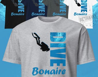BONAIRE Scuba Gift Scuba Diving Gifts Scuba Diving Shirt Scuba Diver Gift Dive Shirt Scuba Shirt Scuba Diver Shirt Diving Scuba T Shirt