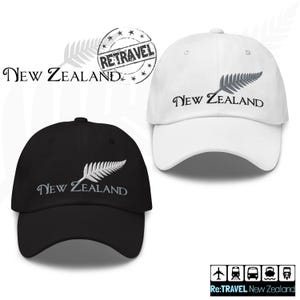 NEW ZEALAND Silver Fern Dad Hat NZ Gift Expat Gifts New Zealand Expat Gift Silver Fern Kiwi Gift Kiwiana Kiwi Hat Aotearoa New Zealand Hat