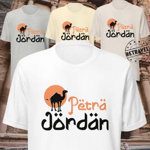 PETRA Jordan Adventure Shirt Middle East Desert Shirt Camel Shirt Camel Gift Jordan Shirt Jordan Gift Jordan Souvenir Travel Shirt