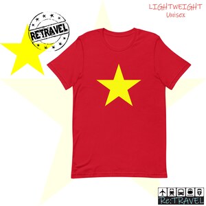 Vietnam Country Flag Vietnamese Yellow Star T-shirt - Etsy