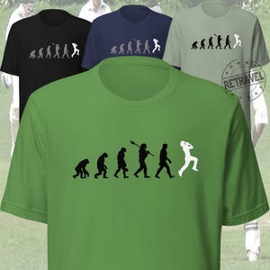 CRICKET Fast Bowler Evolution Shirt Cricket Shirt Bowling Fathers Day Gifts For Him Cricket Gifts For Men Gift For Dad Cricket Player TShirt
