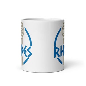 RHODES Vacation Mug, Rhodes Coffee Mug, Rhodes Greece Gift Travel Mug, Greek Islands Mug, Greek Mug, Greece Mug, Greek Gift Rhodes Mug