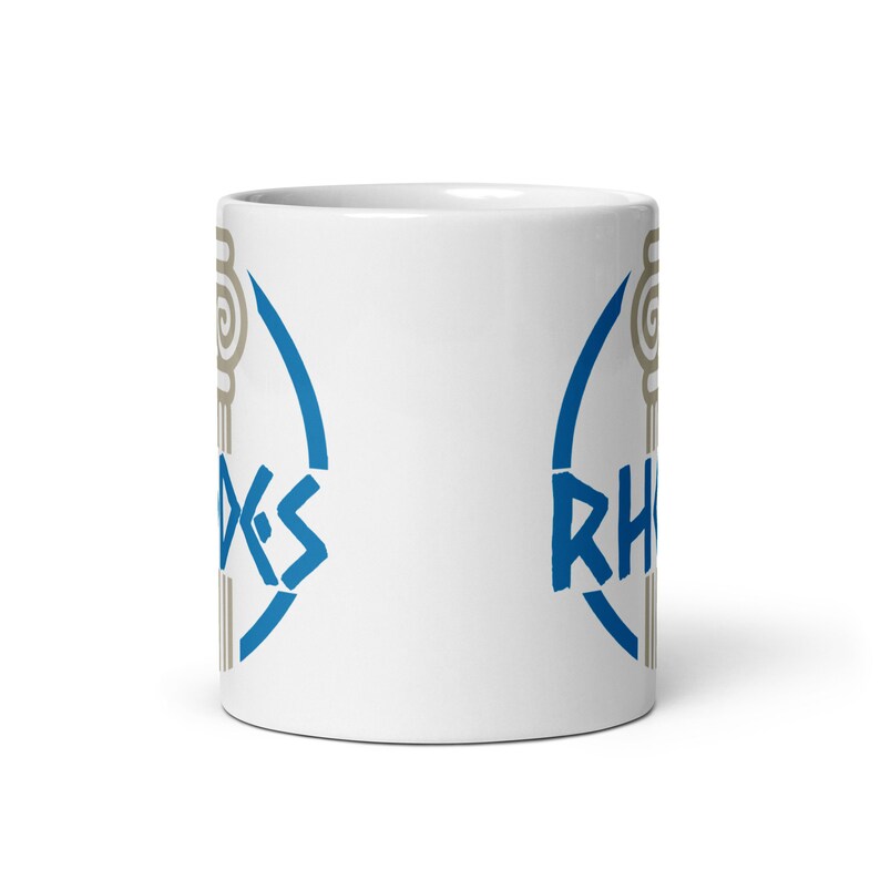 RHODES Vacation Mug, Rhodes Coffee Mug, Rhodes Greece Gift Travel Mug, Greek Islands Mug, Greek Mug, Greece Mug, Greek Gift Rhodes Mug