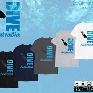 AUSTRÁLIA Presentes de mergulho Presente de mergulho, camisa de mergulho Presentes de mergulho, presente de mergulho, presentes de mergulhador, camisa de mergulho, camisa de mergulhador, camisa australiana