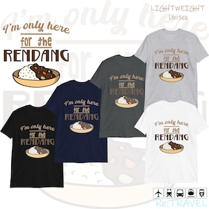 RENDANG Indonesia T Shirt Food Lover Gift Curry Shirt, Indonesian Travel Shirt, Indonesia Souvenir Foodie Shirt Foodie Gift Curry Lover Gift