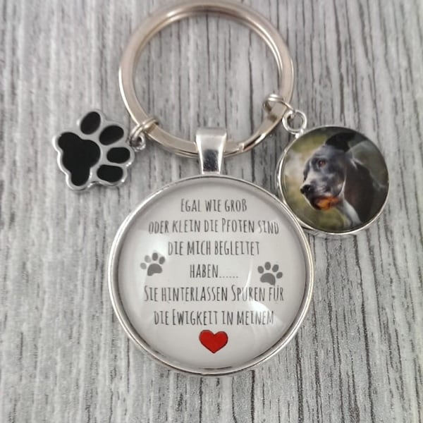 1 key ring 'mourning for an animal'