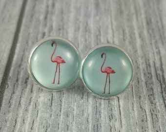 Ohrstecker Flamingo 12mm