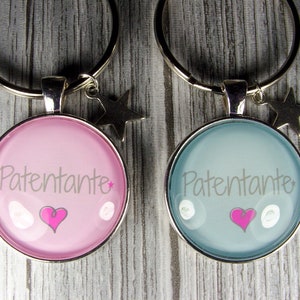 1 porte-clés &#39;patentante&#39;