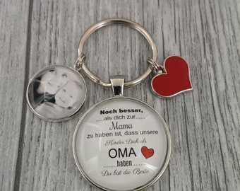 1 keychain 'best grandma + photo'