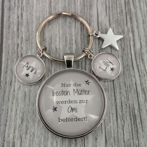 1 key ring &#39;best grandma + 2 names&#39;