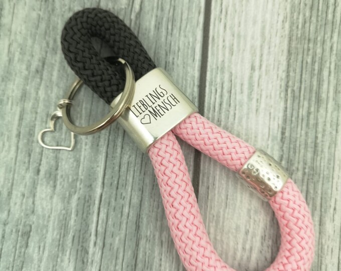 XXL Keychain Made of Sail Rope Favorite Person - Etsy