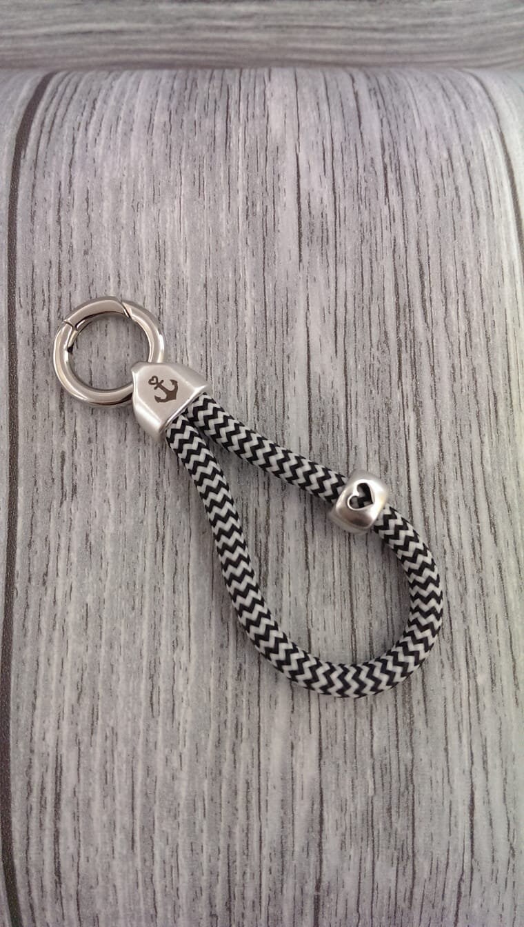 Seaside Teal Nautical Rope Keychain – Make Made Jewelry