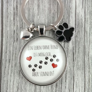 1 keychain &#39; Dog love &#39;