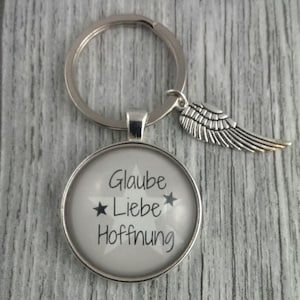 1 Keychain &#39; Faith Love Hope &#39;