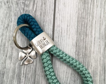 Dajidafu Kleeblatt Schlüsselanhänger - 20 Stück Glücksbringer Set