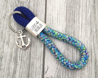 Key ring XXL made of sailing rope 'lucky charm'