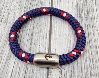 Bracelet, rope Bracelet, rope Bracelet, rope, rope, blue red white