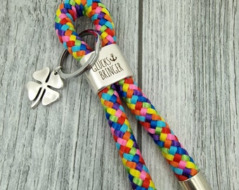 XXL key ring made of sailing rope 'lucky charm' colorful