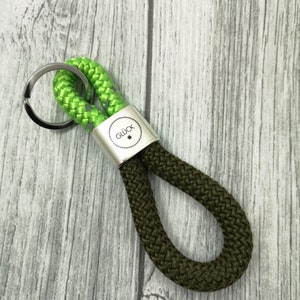 XXL keychain made of sailing rope &#39;Happiness&#39;
