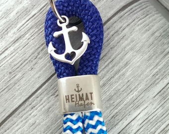 XXL key ring made of sailing rope