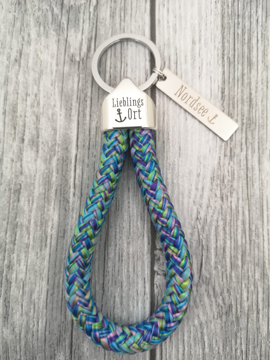 Keychain XL Made of Sailing Rope North Sea Etsy