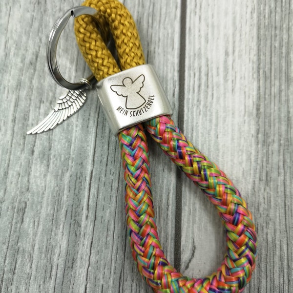 Keychain XXL made of sailing rope 'My Guardian Angel'