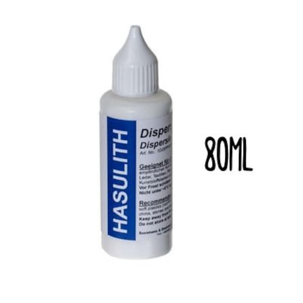 Pegamento de dispersión Hasulith 80ml, pegamento para cabujones, pegamento para joyería