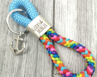 Keychain XXL made of sailing rope 'Lucky Charm'