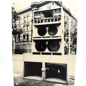 Block Party, Brooklyn, Bed Stuy, Photography, Wood Print, DIY, Soundsystem, Reggae, Summer, NYC