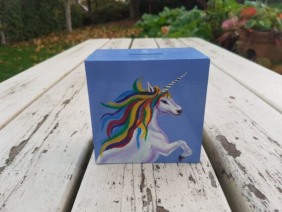 Cute Collectable Rainbow Unicorn Trinket Box