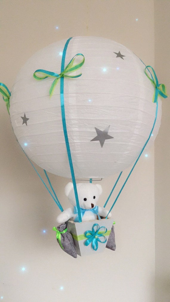 Suspension Bebe Montgolfiere Nounours Personnalise Etsy Suspension Bebe Montgolfiere Nounours Personnalise Etsy