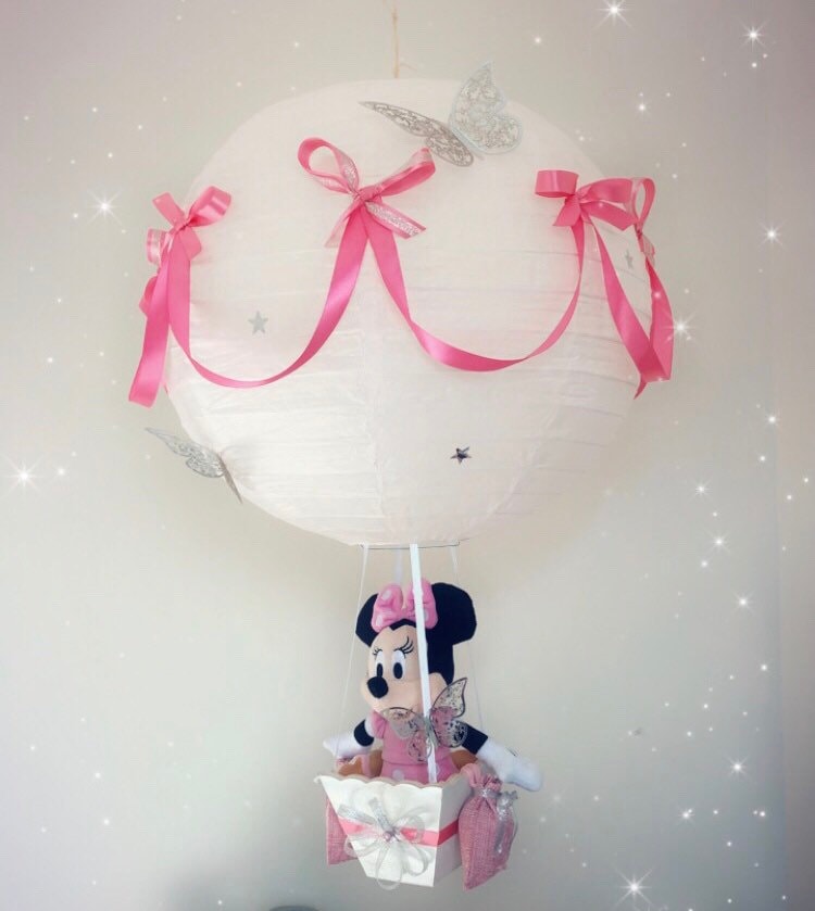 Luminaire Montgolfière Enfant Minnie Personnalisé